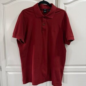Hugo Boss Red Polo Short Sleeve Shirt
Mens XXL